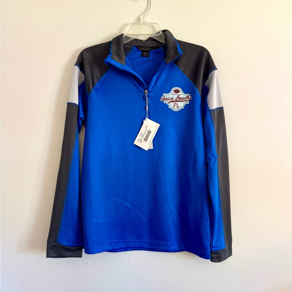 NWT North End Venice Beach half zip pullover Blue S